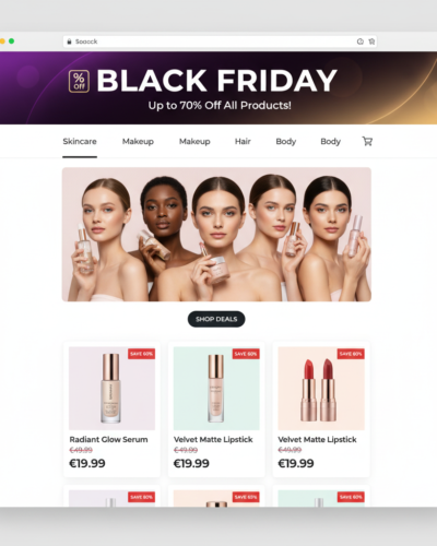 site e-commerce de produits cosmétiques